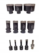 otwornice diamentowe do gresu i betonu plus adapter